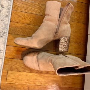 Glitzy sparkle booties